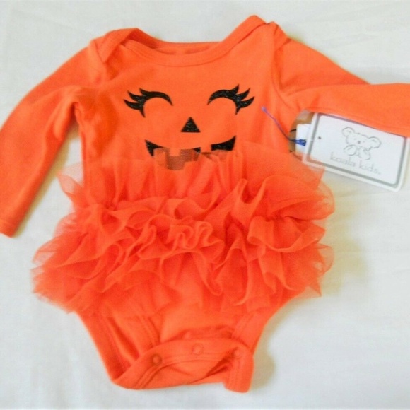 Pumpkin 1st Halloween Costume Tutu Romper 6-9 months New - Picture 1 of 2